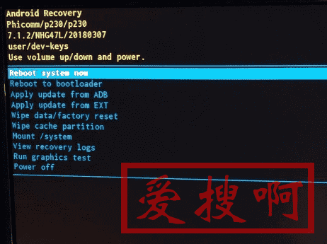 Android Recovery。。。No command，出现倒地的安卓机器人