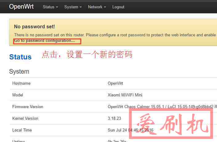 英文OpenWrt固件安装中文luci-i18n-base-zh-cn包设置中文chaos_calmer_15.05.1汉化